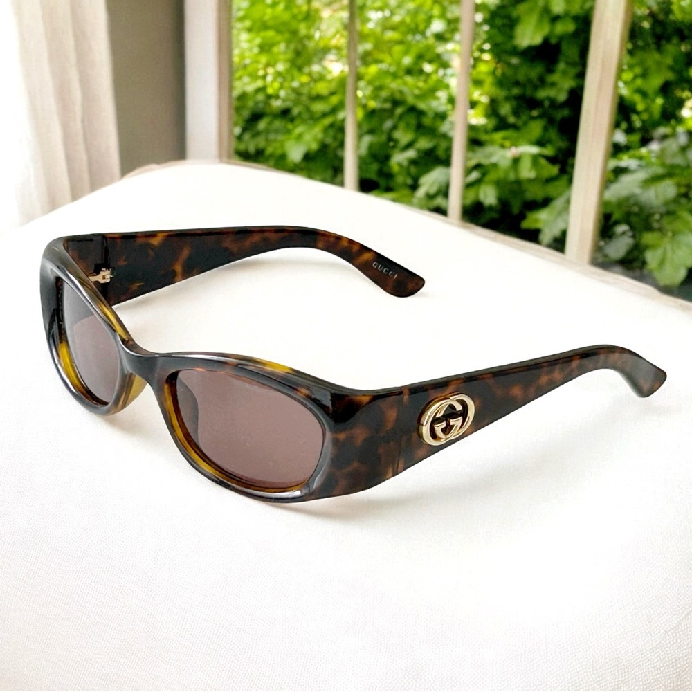 GUCCI Vintage 2000 Y2K Tortoiseshell GG  2968/S Sunglasses With Case